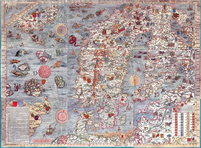 10. Et kart fra 1539 kan skjule hemmeligheten bak de gode fiskeområdene utenfor Lofoten