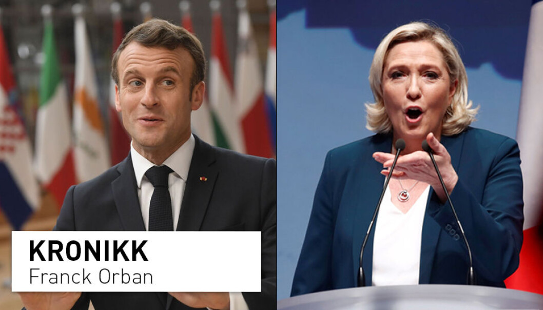 Er President Emmanuel Macron og Nasjonal Samlings leder Marine Le Pen de eneste reelle alternativene neste gang franskmennene skal velge en president? (Foto t.v.: Emmanuel Dunand / NTB Scanpix. Foto t.h.: Christian Hartmann / NTB Scanpix) Er President Emmanuel Macron og Nasjonal Samlings leder Marine Le Pen de eneste reelle alternativene neste gang franskmennene skal velge en president? (Foto t.v.: Emmanuel Dunand / NTB Scanpix. Foto t.h.: Christian Hartmann / NTB Scanpix)