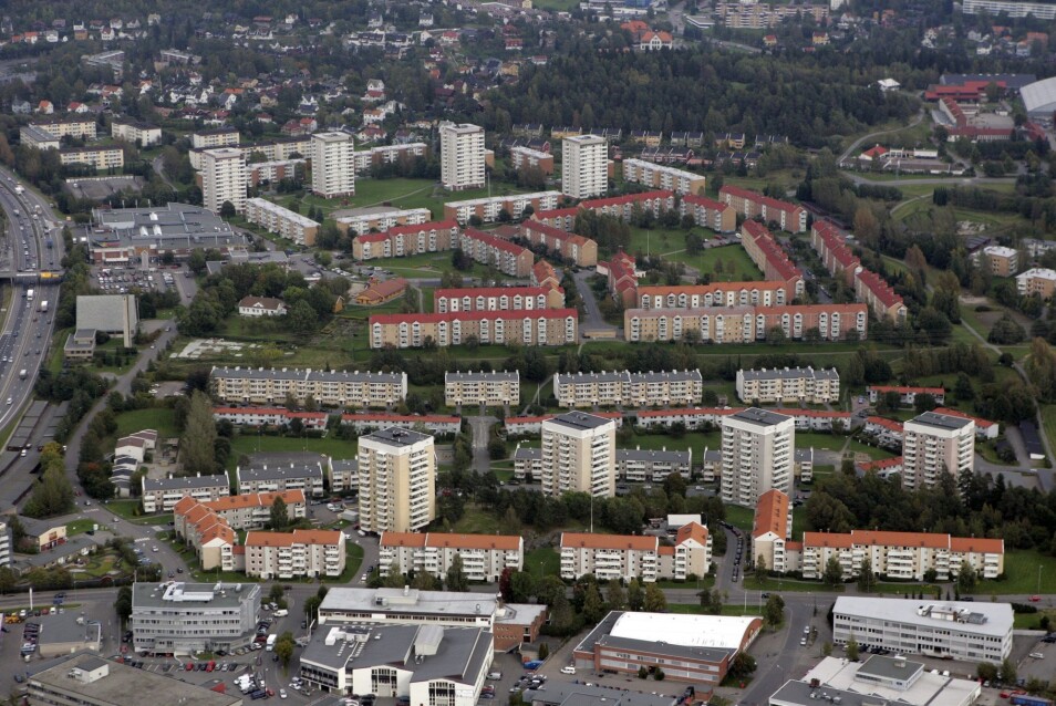 Manglerud har navnet sitt etter en gård. For 70 år siden var det landbruksareal her. I dag står det blokker og rekkehus der jordene lå. Hvordan kommer Oslo til å se ut i fremtiden? (Foto: Cornelius Poppe, NTB Scanpix)