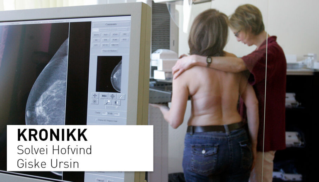 – Sett deg inn i fordeler og ulemper ved screening og bestem deg for om du vil delta i Mammografiprogrammet, og vurder opp mot egne verdier og prioriteringer, skriver kronikkforfatterne. (Foto: Franka Bruns / AP) – Sett deg inn i fordeler og ulemper ved screening og bestem deg for om du vil delta i Mammografiprogrammet, og vurder opp mot egne verdier og prioriteringer, skriver kronikkforfatterne. (Foto: Franka Bruns / AP)