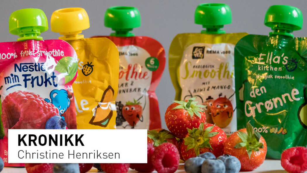 – Gi barna frukt og bær som de er. Det er sunt og godt, og barna får venner seg til mange ulike smaker og konsistenser, skriver kronikkforfatteren. (Foto: Elin Lunde / Universitetet i Oslo) – Gi barna frukt og bær som de er. Det er sunt og godt, og barna får venner seg til mange ulike smaker og konsistenser, skriver kronikkforfatteren. (Foto: Elin Lunde / Universitetet i Oslo)