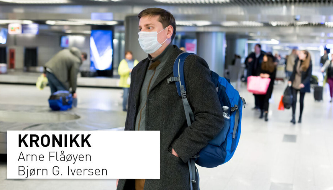 Mer reising øker risikoen for at folk skal kunne bli smittet med nye sykdommer, og det øker også risikoen for å bære med seg smittestoffer som kan spre seg videre når de kommer hjem, skriver Arne Flåøyen og Bjørn G. Iversen. Mer reising øker risikoen for at folk skal kunne bli smittet med nye sykdommer, og det øker også risikoen for å bære med seg smittestoffer som kan spre seg videre når de kommer hjem, skriver Arne Flåøyen og Bjørn G. Iversen.