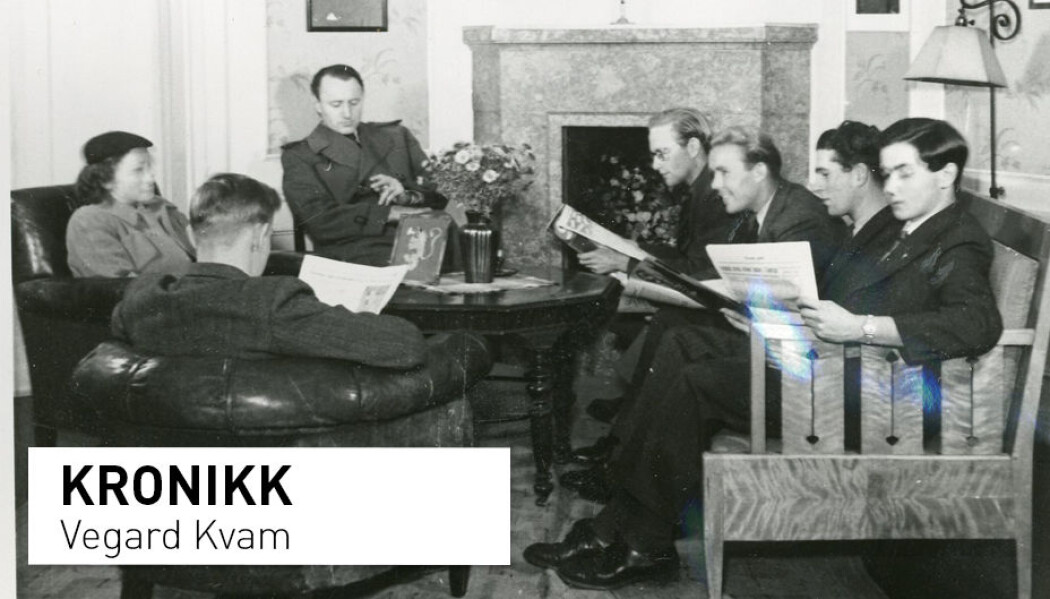 Hvordan løste vi eksamen og vitnemål for privatistene våren 1940? Dette var også en spesiell tid hvor skoler var stengt og hele landet i unntakstilstand, skriver Vegard Kvam. Bildet viser norske studenter som kom over grensen fra Norge og fikk anledning til å fortsette sine studier ved det svenske universitetet i Upsala.. Hvordan løste vi eksamen og vitnemål for privatistene våren 1940? Dette var også en spesiell tid hvor skoler var stengt og hele landet i unntakstilstand, skriver Vegard Kvam. Bildet viser norske studenter som kom over grensen fra Norge og fikk anledning til å fortsette sine studier ved det svenske universitetet i Upsala..
