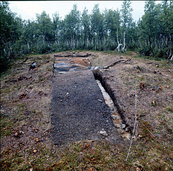 Jernframstillingsanlegg, under utgraving. Møsstrond, Telemark. Jernframstillingsanlegg, under utgraving. Møsstrond, Telemark.