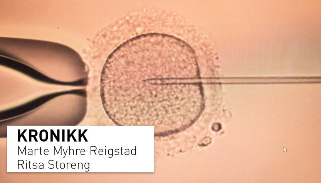 Det finnes ikke et nasjonalt register som samler opplysninger om alle behandlinger med assistert befruktning, uavhengig av utfall.
Mangelen på et slikt register kan i verste fall gå utover helsen til både mor og barn, skriver kronikkforfatterne. Det finnes ikke et nasjonalt register som samler opplysninger om alle behandlinger med assistert befruktning, uavhengig av utfall.
Mangelen på et slikt register kan i verste fall gå utover helsen til både mor og barn, skriver kronikkforfatterne.