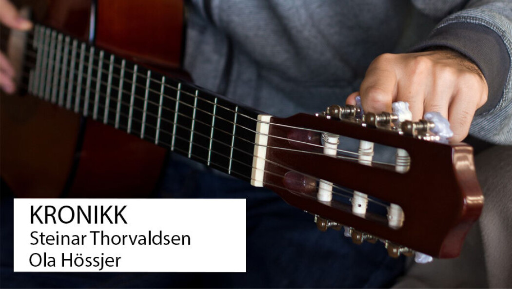 Alle som spiller gitar vet hva finstemming betyr, og de som mikser lyd på miksebordet vet at alle lydkildene justeres i harmoni før konserten kan starte, skriver kronikkforfatterne. Alle som spiller gitar vet hva finstemming betyr, og de som mikser lyd på miksebordet vet at alle lydkildene justeres i harmoni før konserten kan starte, skriver kronikkforfatterne.