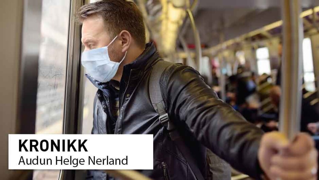 Norske helsemyndigheter har hevdet at bruk av munnbind bare gir en smittereduserende effekt på 40 prosent. Hvor kommer dette tallet fra? spør kronikkforfatteren. Norske helsemyndigheter har hevdet at bruk av munnbind bare gir en smittereduserende effekt på 40 prosent. Hvor kommer dette tallet fra? spør kronikkforfatteren.