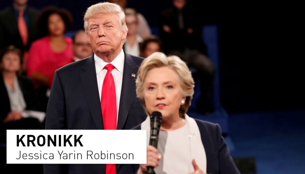 – I likhet med russiske kontoer oppfordret skandinaviske brukere velgere til å velge den ene eller andre kandidaten, eventuelt en tredje kandidat. De brukte emneknaggene #MAGA og #ImWithHer. Noen ganger tvitret de om valget på skandinaviske språk, oftere på engelsk. De retvitret nyheter – også falske nyheter, skriver Jessica Yarin Robinson. – I likhet med russiske kontoer oppfordret skandinaviske brukere velgere til å velge den ene eller andre kandidaten, eventuelt en tredje kandidat. De brukte emneknaggene #MAGA og #ImWithHer. Noen ganger tvitret de om valget på skandinaviske språk, oftere på engelsk. De retvitret nyheter – også falske nyheter, skriver Jessica Yarin Robinson.