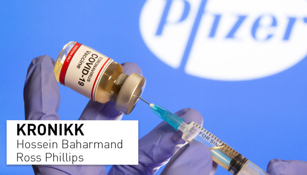 Pfizers vaksinekandidat må oppbevares ved minus 70 grader. Det krever spesielle dypfrysere, noe som aldri er benyttet tidligere i nasjonal vaksinering. Denne vaksinen tåler ikke mer enn et døgn i et vanlig kjøleskap. Pfizers vaksinekandidat må oppbevares ved minus 70 grader. Det krever spesielle dypfrysere, noe som aldri er benyttet tidligere i nasjonal vaksinering. Denne vaksinen tåler ikke mer enn et døgn i et vanlig kjøleskap.