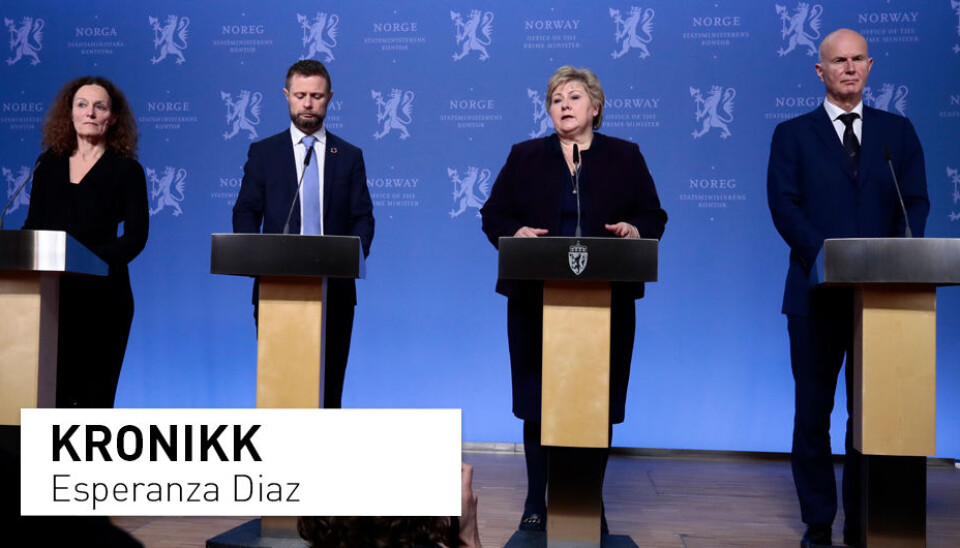 I starten av pandemien visste myndighetene om grupper som hadde større risiko for å bli syke i en pandemi, men tiltak som oversettelse av informasjon til andre språk enn norsk lot vente på seg, skriver Esperanza Diaz.