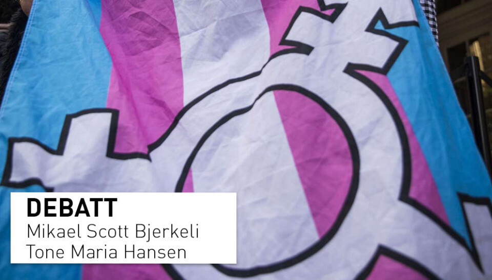 Vi har en annen erfaring og tilnærming til kjønnsinkongruens enn Esben Esther Pirelli Benestad, og vi er uenige om noe. Men å gå fra å være uenig, til å si at vi støtter et system som kaster folk ut i suicidal krise er ufint, skriver innsenderne.