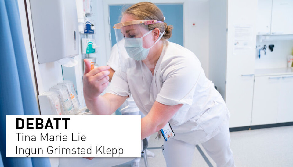 At flere mennesker bruker munnbind over lengre tid kan bety at flere vil oppleve plager. Er det den enkelte som skal dekke disse utgiftene, eller skal det regnes som yrkessykdom? Må arbeidsplassene tenke på bedre tilrettelegging for pustepauser? spør innsenderne.