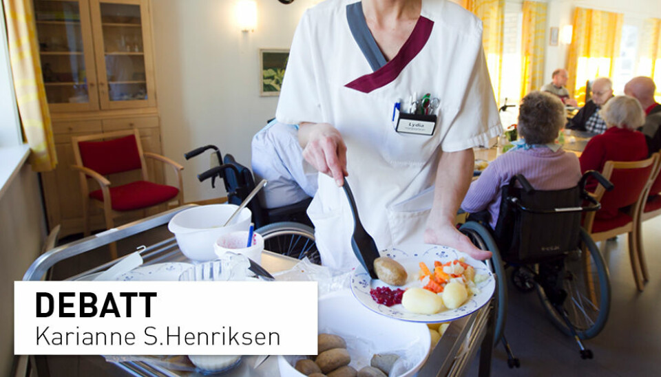 Det er en helsemessig dårlig idé av Oslo kommune å kutte kjøttinntaket blant de eldre på sykehjem, skriver innsenderen.