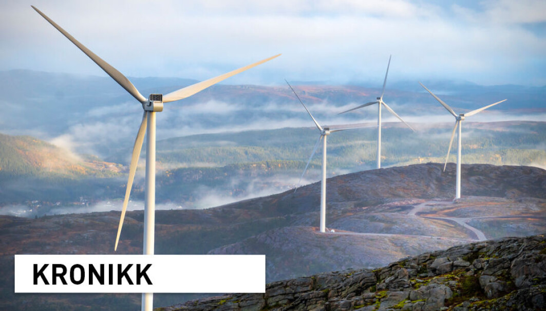 Bioenergi er foreløpig den største fornybare energikilden i EU. Dersom vi fjerner vi bioenergi som løsning, vil vi blant annet trenge mer utbygging av vindkraft, skriver forskere ved NMBU. Her fra Storheia vindpark i Fosen. Bioenergi er foreløpig den største fornybare energikilden i EU. Dersom vi fjerner vi bioenergi som løsning, vil vi blant annet trenge mer utbygging av vindkraft, skriver forskere ved NMBU. Her fra Storheia vindpark i Fosen.