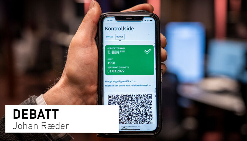 Vi må diskutere om vaksinasjonsstatus bør være grunnlag for smitteverntiltak, mener lege og professor emeritus Johan Ræder.