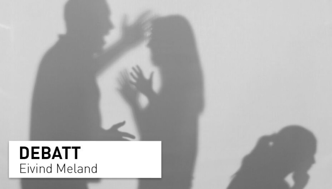 Nasjonalt kunnskapssenter om vold og traumatisk stress kan styrke sin troverdighet ved å utvide sitt forskningsfokus til å omfatte alle typer vold i samliv, skriver Eivind Meland. Nasjonalt kunnskapssenter om vold og traumatisk stress kan styrke sin troverdighet ved å utvide sitt forskningsfokus til å omfatte alle typer vold i samliv, skriver Eivind Meland.