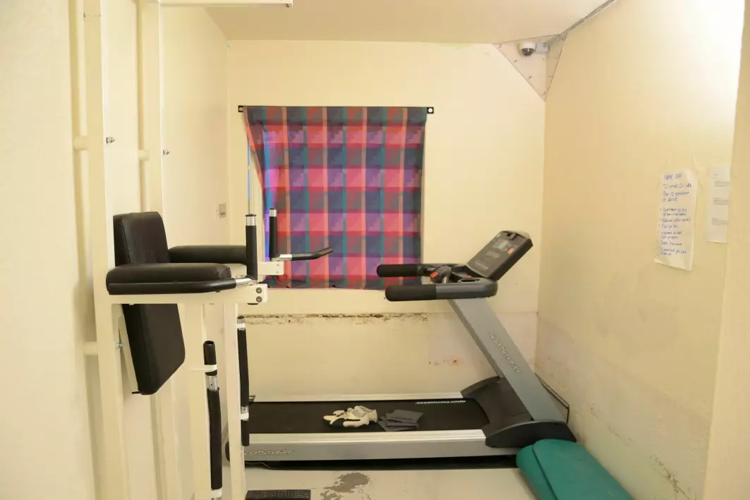 En av cellene i Ila fengsel der Anders Behring Breivik fikk oppholde seg i perioden etter 22. juli 2011.