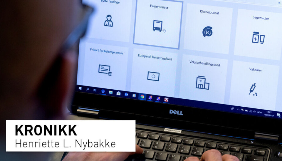 Mange pasienter har opplevd de nye digitale løsningene i helsetjenestene som positive, men hva med de som ikke har kapasitet til økt makt og ansvar? Og hva med de pasientene som ikke ønsker et slikt ansvar? spør kronikkforfatteren