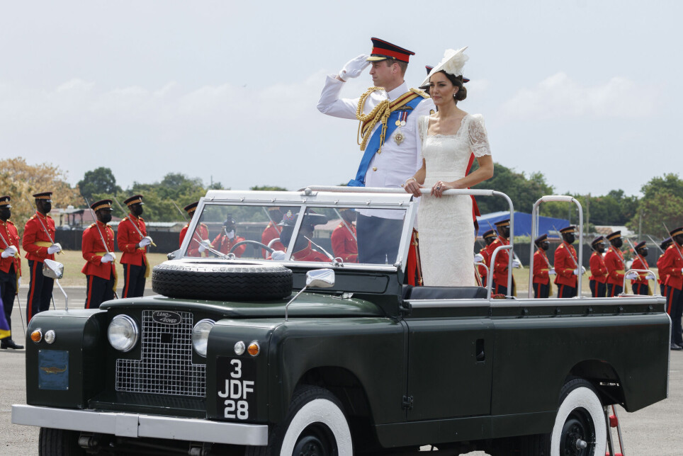 Prins William og Kate Middleton på rundreise i de karibiske landene. Her i i Jamaica.