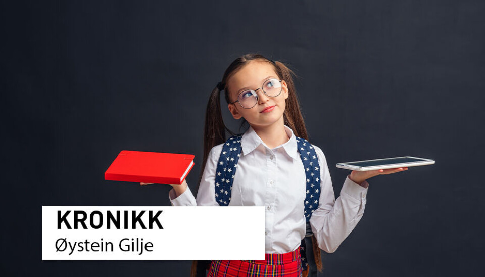 Skjermene har kommet for å bli i skolen. De brukes imidlertid ulikt, og digitale læremidler bør balanseres med hensiktsmessig bruk av papirbaserte læremidler i utvalgte fag og trinn, skriver professor Øystein Gilje.