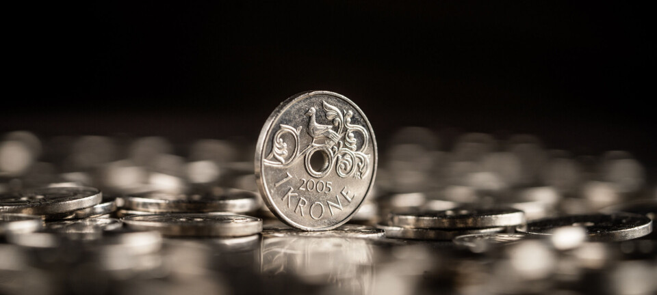 Den svake krona kan skyldes det grønne skiftet