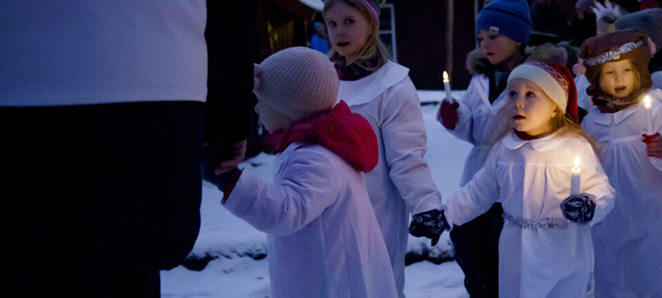 Når begynte vi egentlig å gå i Lucia-tog?