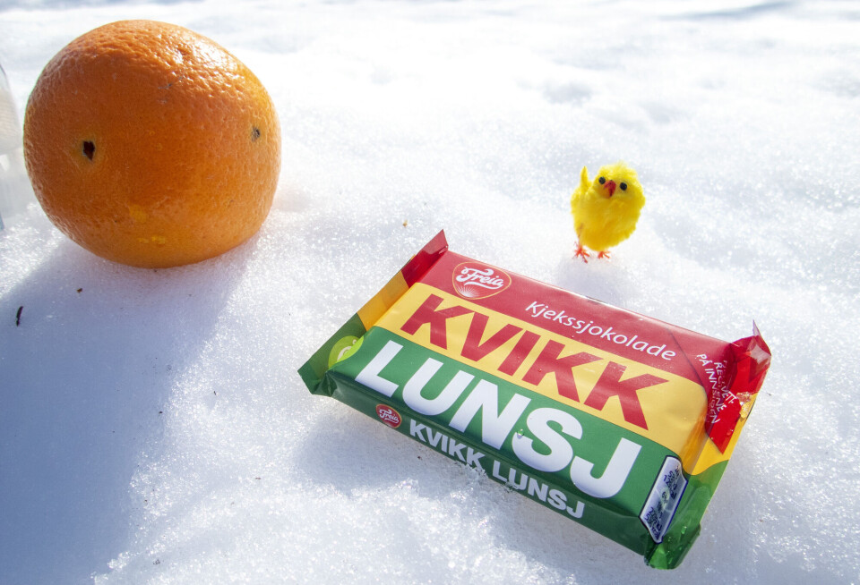To påskefavoritter: Kvikklunsj og appelsin