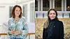 To kvinner fotografert i separate utendørs portretter, den ene i mønstret skjorte og den andre i svart.